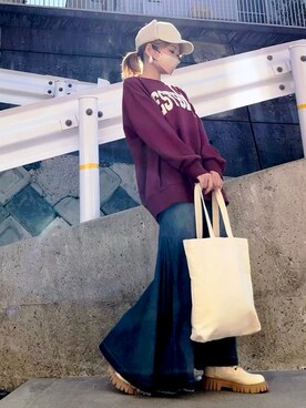 高野軍曹さん（レディース・158cm）の秋コーディネート