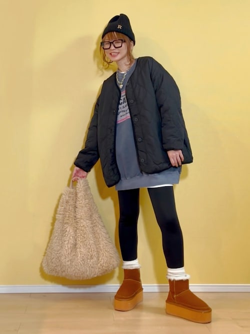 ウェーブキルトノーカラージャケット（ノーカラージャケット）｜Fizz