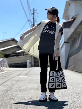 「LOW JACK DESIGN（ロウジャックデザイン）のアイテム」を使った、高野軍曹さん（レディース・158cm）の夏コーディネート