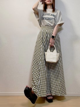 高野軍曹さん（レディース・158cm）の夏コーディネート