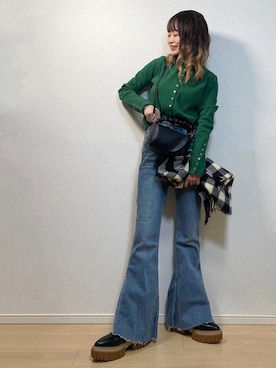 高野軍曹さん（レディース・158cm）の冬コーディネート