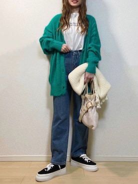 「Meach.（ミーチ）のアイテム」を使った、高野軍曹さん（レディース・158cm）の冬コーディネート