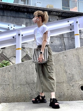 高野軍曹さん（レディース・158cm）の夏コーディネート