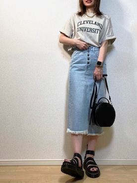 高野軍曹さん（レディース・158cm）の夏コーディネート