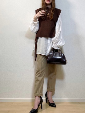 高野軍曹さん（レディース・158cm）の秋コーディネート