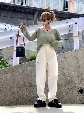 高野軍曹さん(レディース・158cm)の秋コーディネート