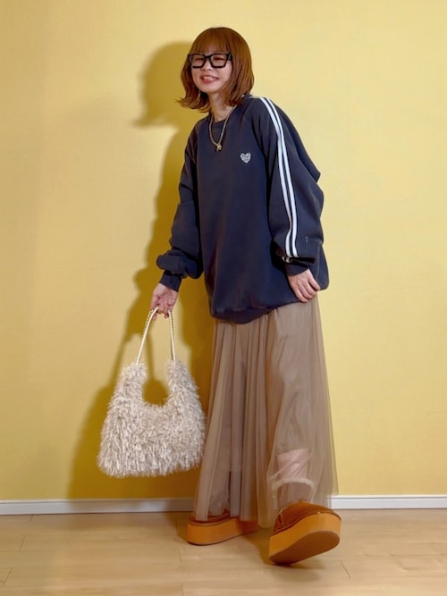 DAWNGLOW ネイビー スウェット DAWNGLOW ネイビー スウェット Sweat long sleeve | 5DW