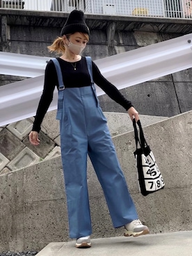 「at.（アット）のアイテム」を使った、高野軍曹さん（レディース・158cm）の秋コーディネート