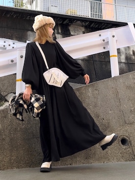 高野軍曹さん（レディース・158cm）の冬コーディネート