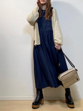 高野軍曹さん（レディース・158cm）の秋コーディネート