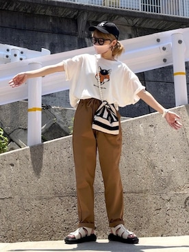 高野軍曹さん（レディース・158cm）の夏コーディネート