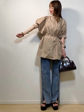 高野軍曹さん（レディース・158cm）の夏コーディネート