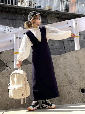 高野軍曹さん（レディース・158cm）の冬コーディネート