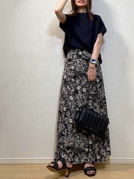 「EYLE（アイル）のアイテム」を使った、高野軍曹さん（レディース・158cm）の夏コーディネート