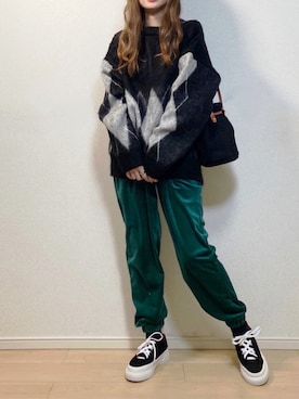 高野軍曹さん（レディース・158cm）の冬コーディネート