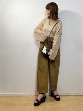 高野軍曹さん（レディース・158cm）の春コーディネート