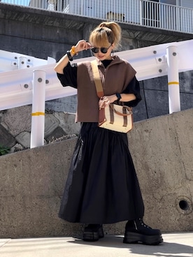 高野軍曹さん(レディース・158cm)の秋コーディネート