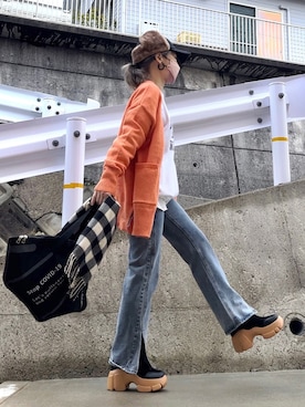 高野軍曹さん（レディース・158cm）の冬コーディネート