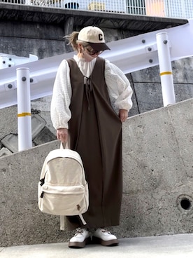 高野軍曹さん（レディース・158cm）の冬コーディネート