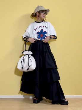 高野軍曹さん（レディース・158cm）の春コーディネート