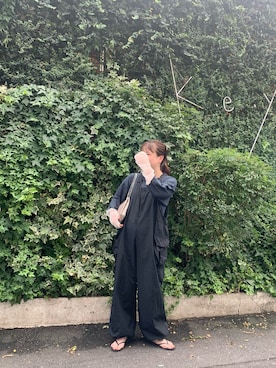 「秋」｜「アイテム（サロペット/オーバーオール）」を使った、Ayumiさん（レディース・159cm）の秋コーディネート
