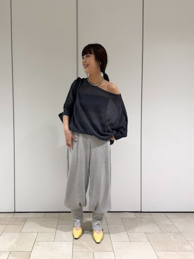 「アイテム（その他アンダーウェア/インナー、ブラック系）」を使った、ナカニシミライさん（レディース・152cm）の夏コーディネート
