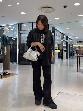 「アイテム（ショルダーバッグ）」を使った、yyuuuさん（レディース・158cm）の秋コーディネート