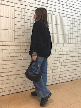 「アイテム（ボディバッグ/ウエストポーチ）」を使った、yyuuuさん（レディース・158cm）の秋コーディネート