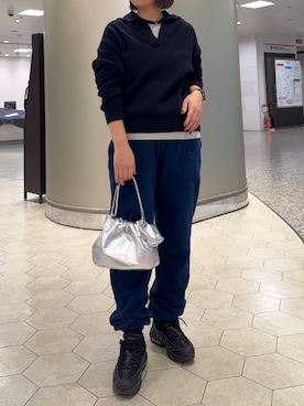 「アイテム（チャーム）」を使った、yyuuuさん（レディース・158cm）の秋コーディネート