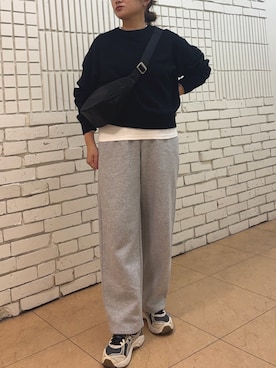 「アイテム（ボディバッグ/ウエストポーチ）」を使った、yyuuuさん（レディース・158cm）の秋コーディネート