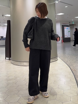 「アイテム（チャーム）」を使った、yyuuuさん（レディース・158cm）の冬コーディネート