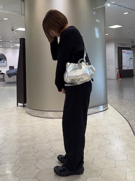 「アイテム（チャーム）」を使った、yyuuuさん（レディース・158cm）の冬コーディネート