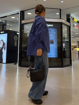 「russet（ラシット）のレザーキーリング（チャーム、ブラック系）」を使った、yyuuuさん（レディース・158cm）の春コーディネート