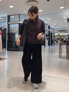 「russet（ラシット）のアイテム（ショルダーバッグ）」を使った、yyuuuさん（レディース・158cm）の秋コーディネート