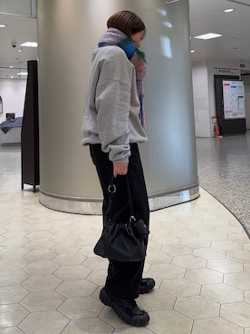 「アイテム（チャーム）」を使った、yyuuuさん（レディース・158cm）の冬コーディネート