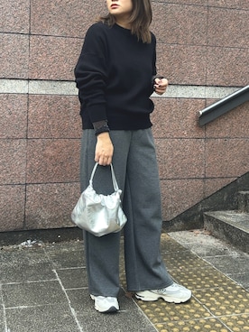 「シルバーバッグ」｜yyuuuさん（レディース・158cm）の秋コーディネート