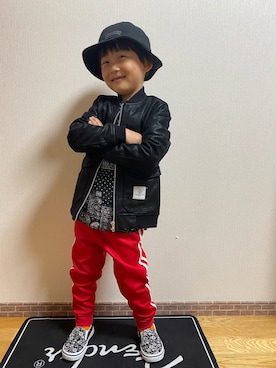 「5歳」｜「アイテム（ブルゾン）」を使った、SEITA-LOWさん（キッズ・110cm）の秋コーディネート