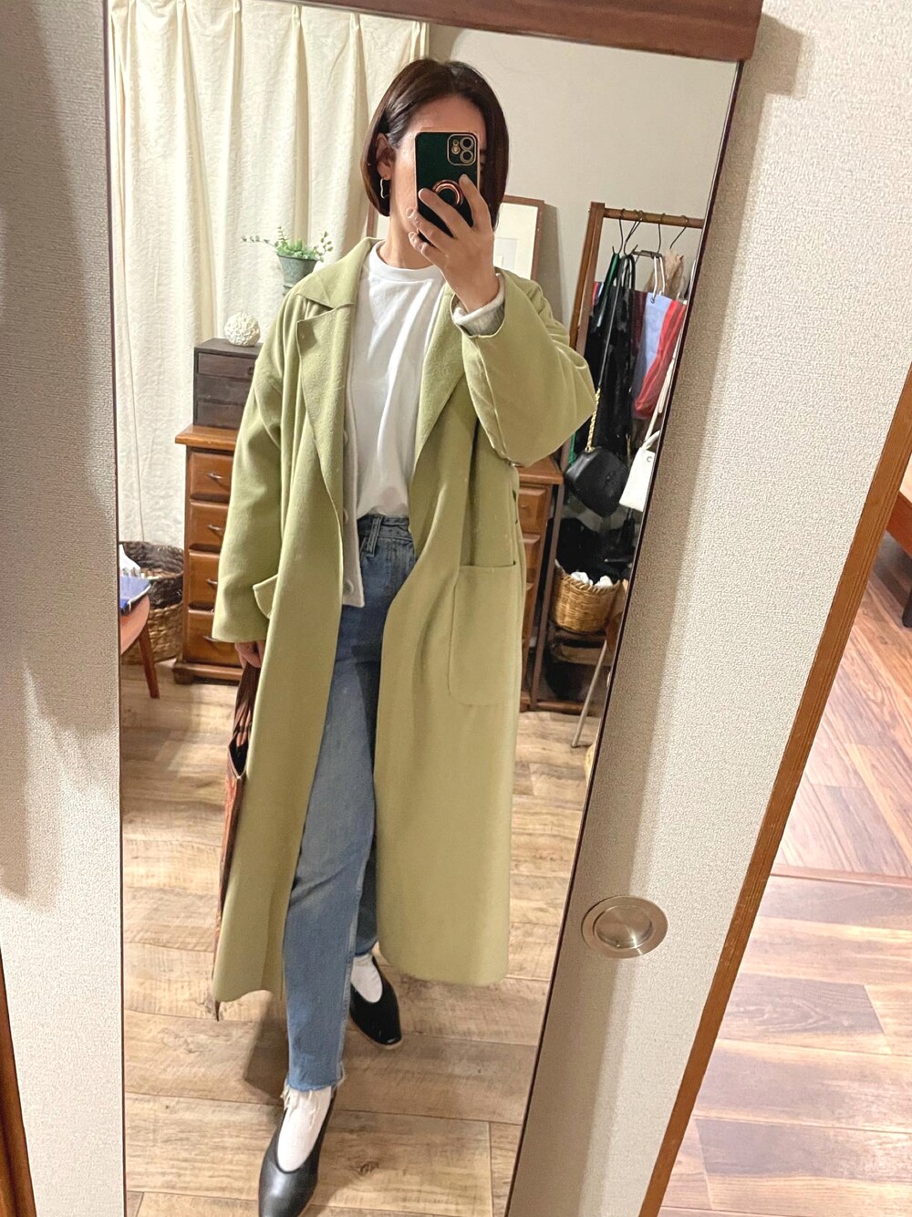 「大人カジュアル、カジュアル、大人女子、パステル映える春、パステルカラー」｜「ZARAのアイテム（カーディガン/ボレロ、ホワイト系）」を使った、yu.さん（レディース・159cm）の春コーディネートの1枚目の写真