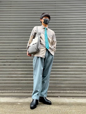 「ファッションの力を信じよう」｜「アイテム（フォーマルスーツ/小物）」を使った、まさやさん（メンズ・173cm）の秋コーディネート