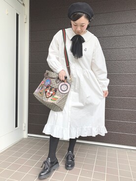 「アイテム（ワンピース/ドレス）」を使った、chiyuさん（レディース・160cm・40代）の秋コーディネート
