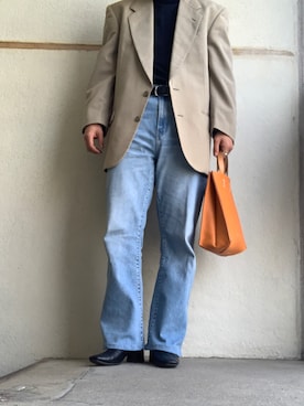 「FUDGEBOYのトラッドスタイル」｜「アイテム（ジャケット/アウター）」を使った、takuさん（メンズ・165cm）の春コーディネート