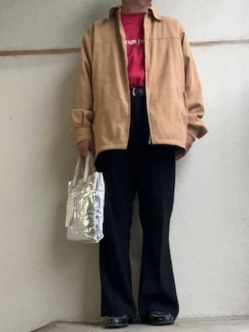 「UNIQLO（ユニクロ）のアイテム（スラックス）」を使った、takuさん（メンズ・165cm）の秋コーディネート