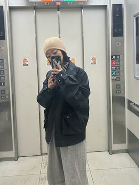 「thisisneverthat（ディスイズネバーザット）のアイテム」を使った、hiyoriさん（レディース・157cm）の冬コーディネート