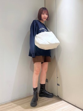 「LOWRYS FARM（ローリーズファーム）のステンレスプレートネックレス　973053（ネックレス）」を使った、sachiさん（レディース・160cm）の秋コーディネート