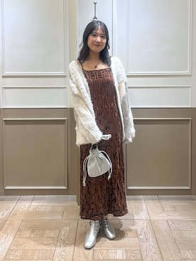 「アイテム（ワンピース/ドレス）」を使った、sachiさん（レディース・160cm・20代）の秋コーディネート