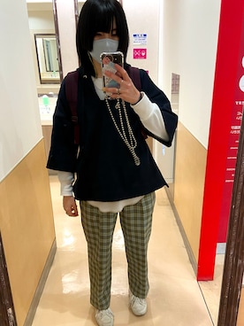「TICCA（ティッカ）のアイテム（トップス）」を使った、CHIHOOOOさん（レディース・164cm）の春コーディネート