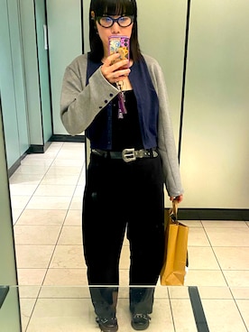 「アイテム（メガネ）」を使った、CHIHOOOOさん（レディース・165cm）の秋コーディネート