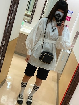 「Import & Select（インポートアンドセレクト）のアイテム（バッグ）」を使った、CHIHOOOOさん（レディース・164cm）の夏コーディネート