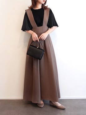 「Whim Gazette（ウィムガゼット）のアイテム（バッグ）」を使った、haushinkaさん（レディース・157cm）の秋コーディネート