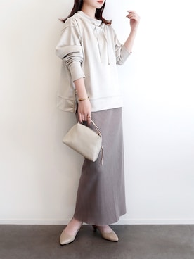 「ikka（イッカ）のアイテム」を使った、haushinkaさん（レディース・157cm）の冬コーディネート